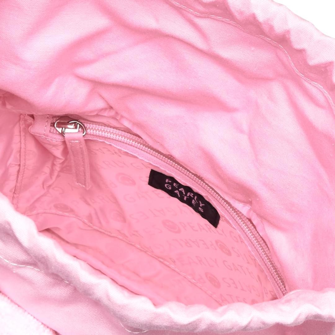 ～*～様 新品 パーリーゲイツ パイルカートBAG ロゴ刺繍 090 ペールピン