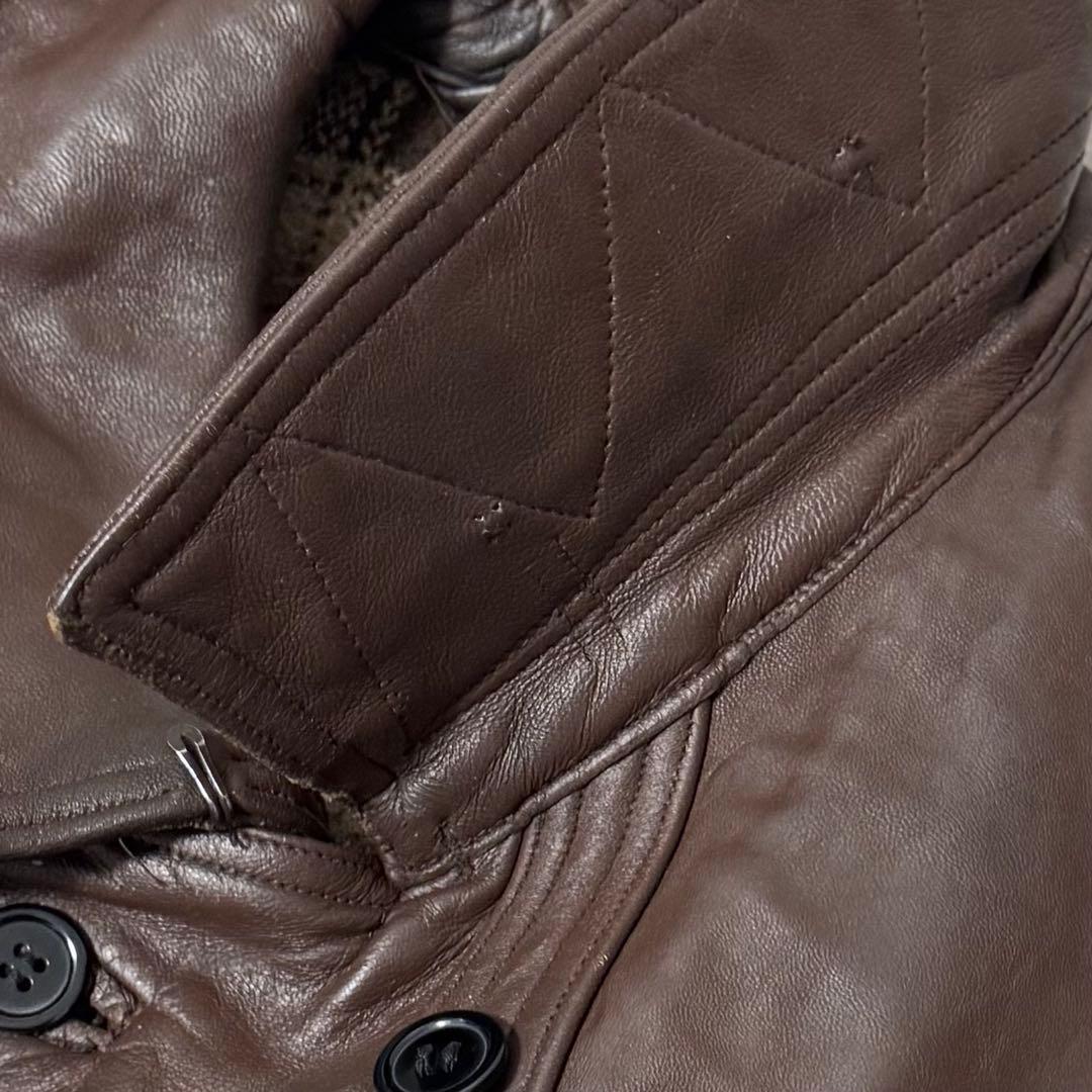 40s〜50s MTVC コルビジェ ジャケット　レザーカーコート