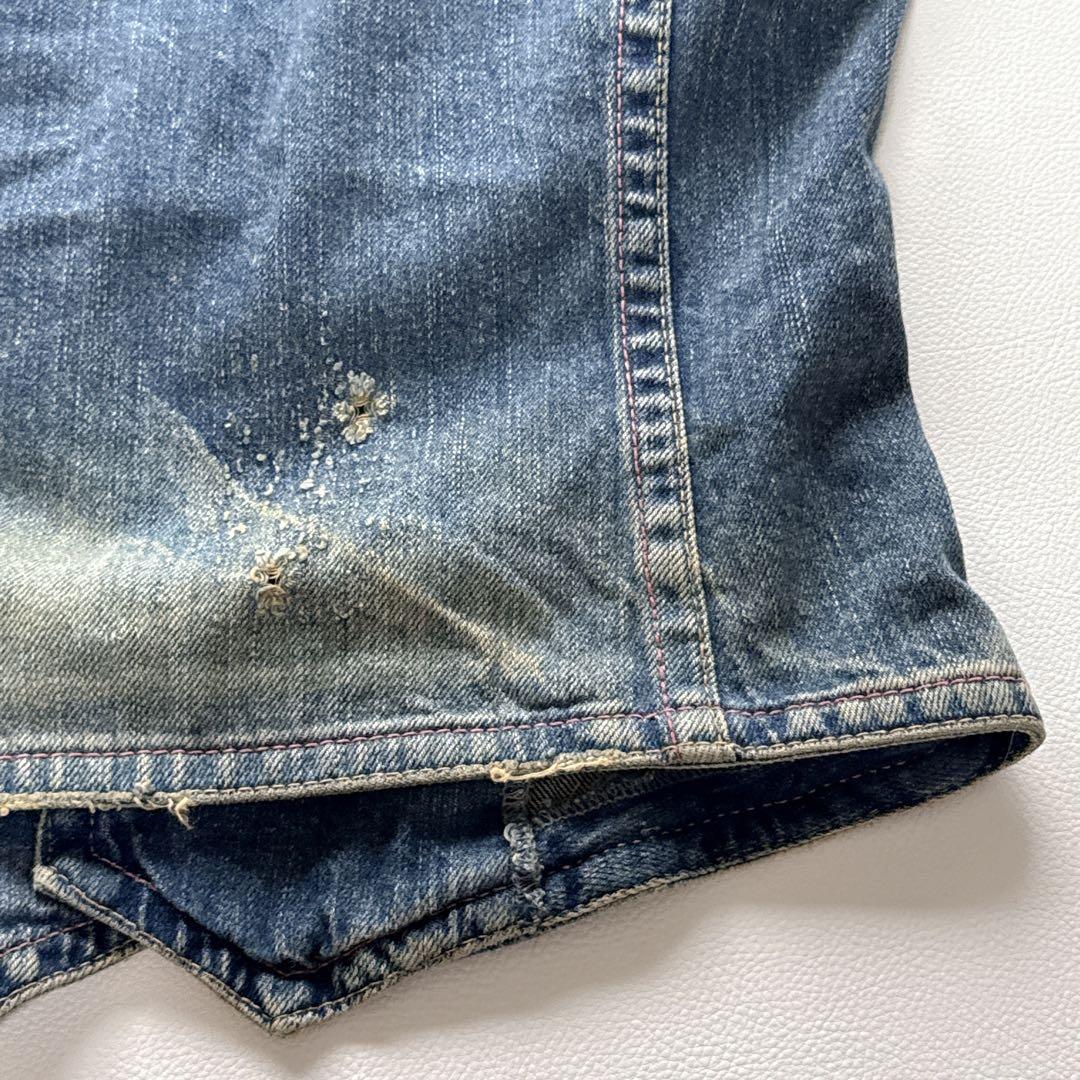 【希少】ヒステリックグラマー デニム ジレ ベスト ダメージ加工品