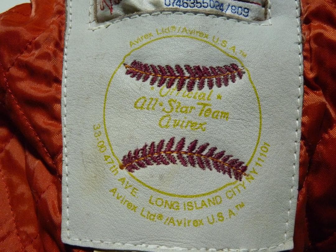 Jack　訳あり　状態必読　アヴィレックス　レザージャケット　レッド　M