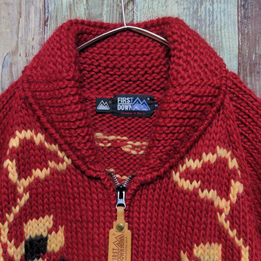 ファーストダウン カウチンセーター ニットカーディガン