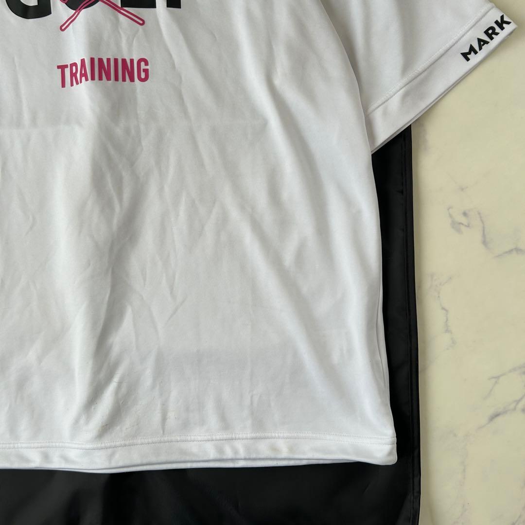 マークアンドロナ 2022年モデル モックネック 半袖シャツ ホワイト