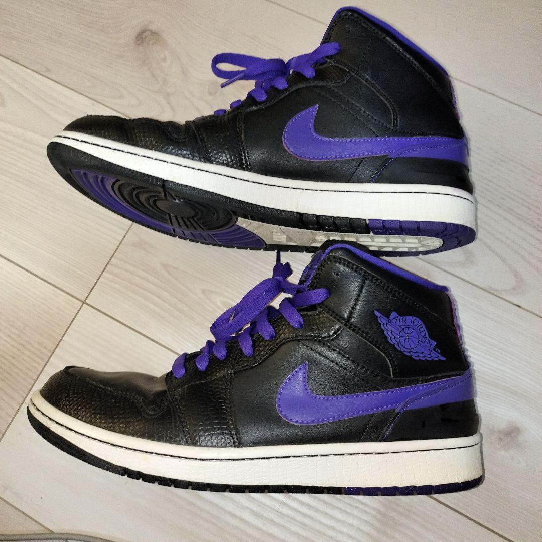 Nike Air Jordan 1 ブラック/パープル ハイカット
