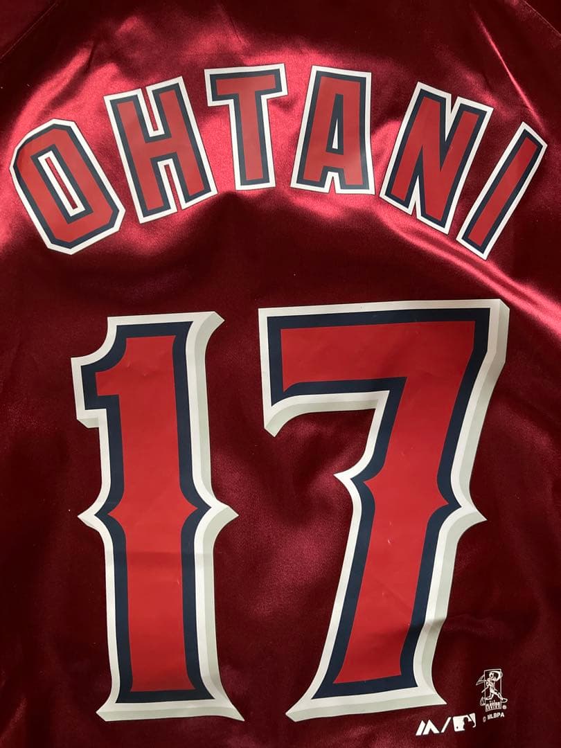 美品　正規品　大谷翔平 Majestic エンジェルス スタジャン 17番 L