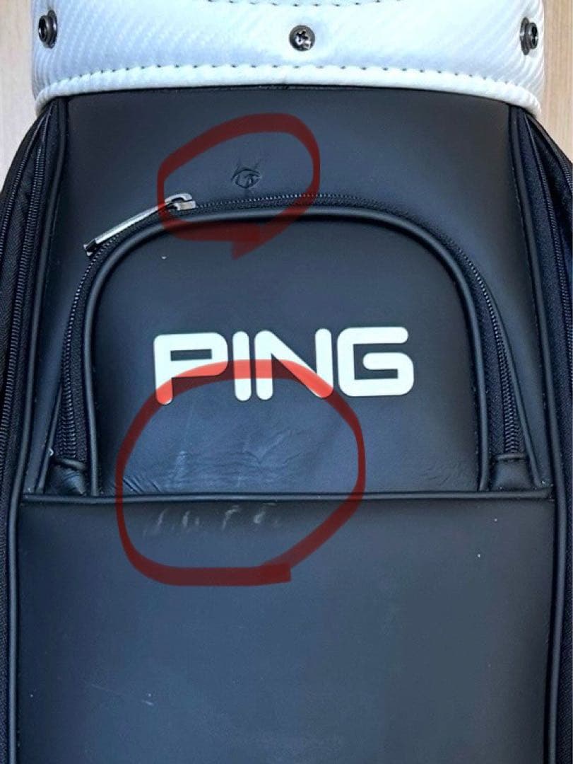 PING ゴルフバッグ ブラック/ホワイト