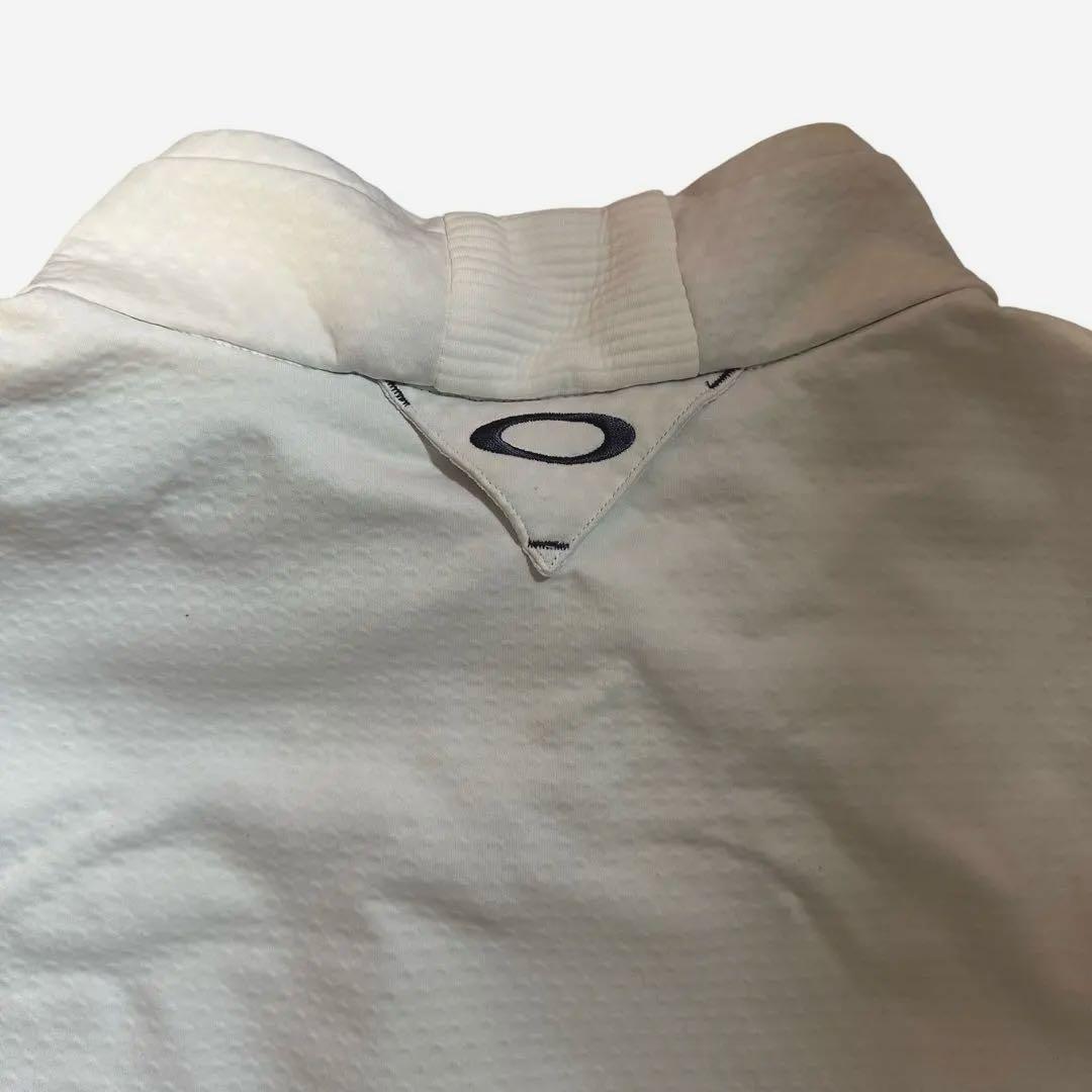 オークリー　ジャケット　ブルゾン　スカルロゴ　ゴルフウェア　ホワイト　新品