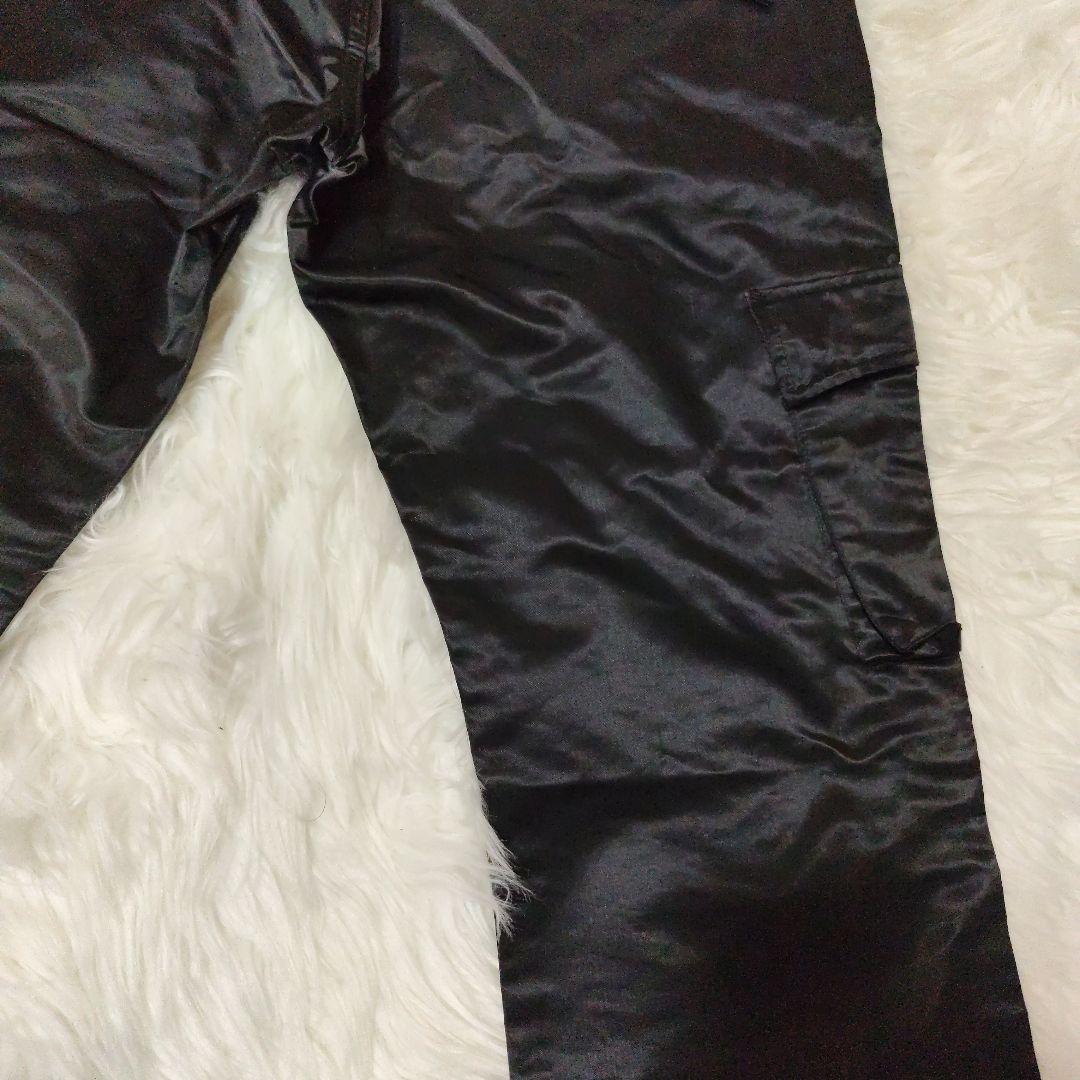 未使用品　トルネードマート　黒　フレアカーゴパンツ　ヴィンテージ