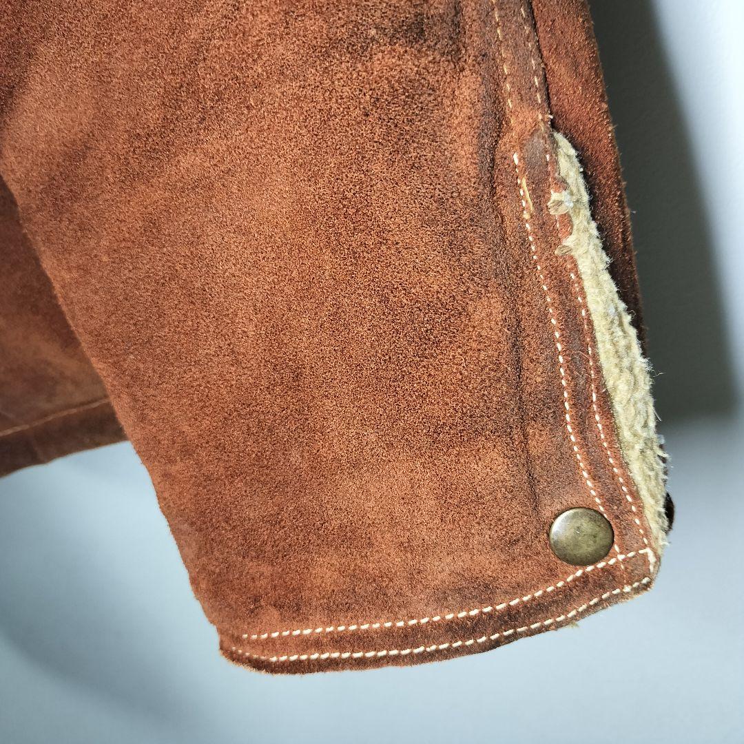 TOWNCRAFT JCPenney 70sスエードレザー ボアジャケット XL