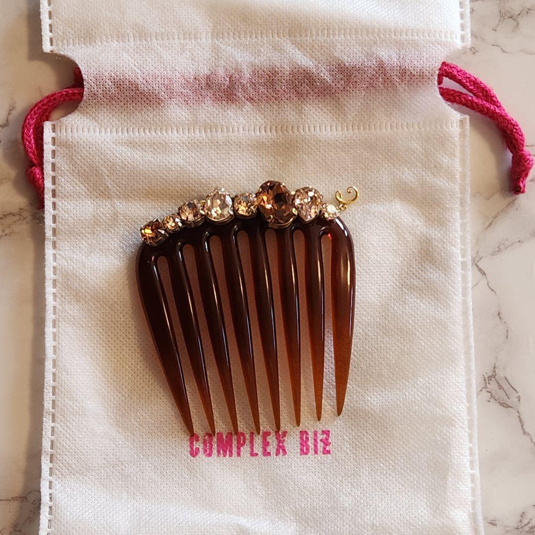 コンプレックスビズ ブラウン×ベージュ系 コーム