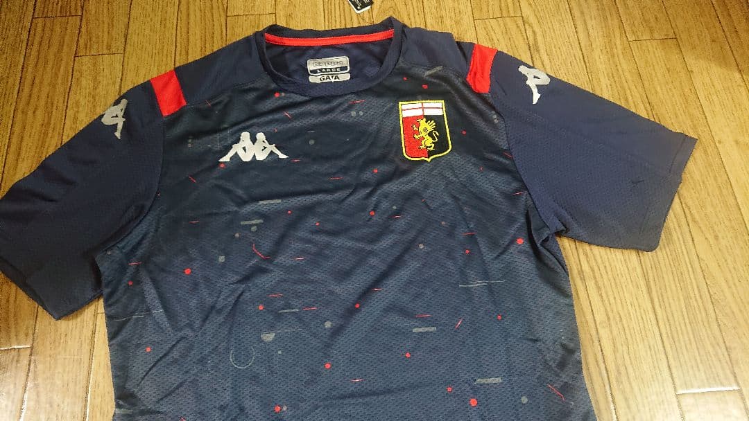 新品Kappa ジェノアトレーニングシャツ紺