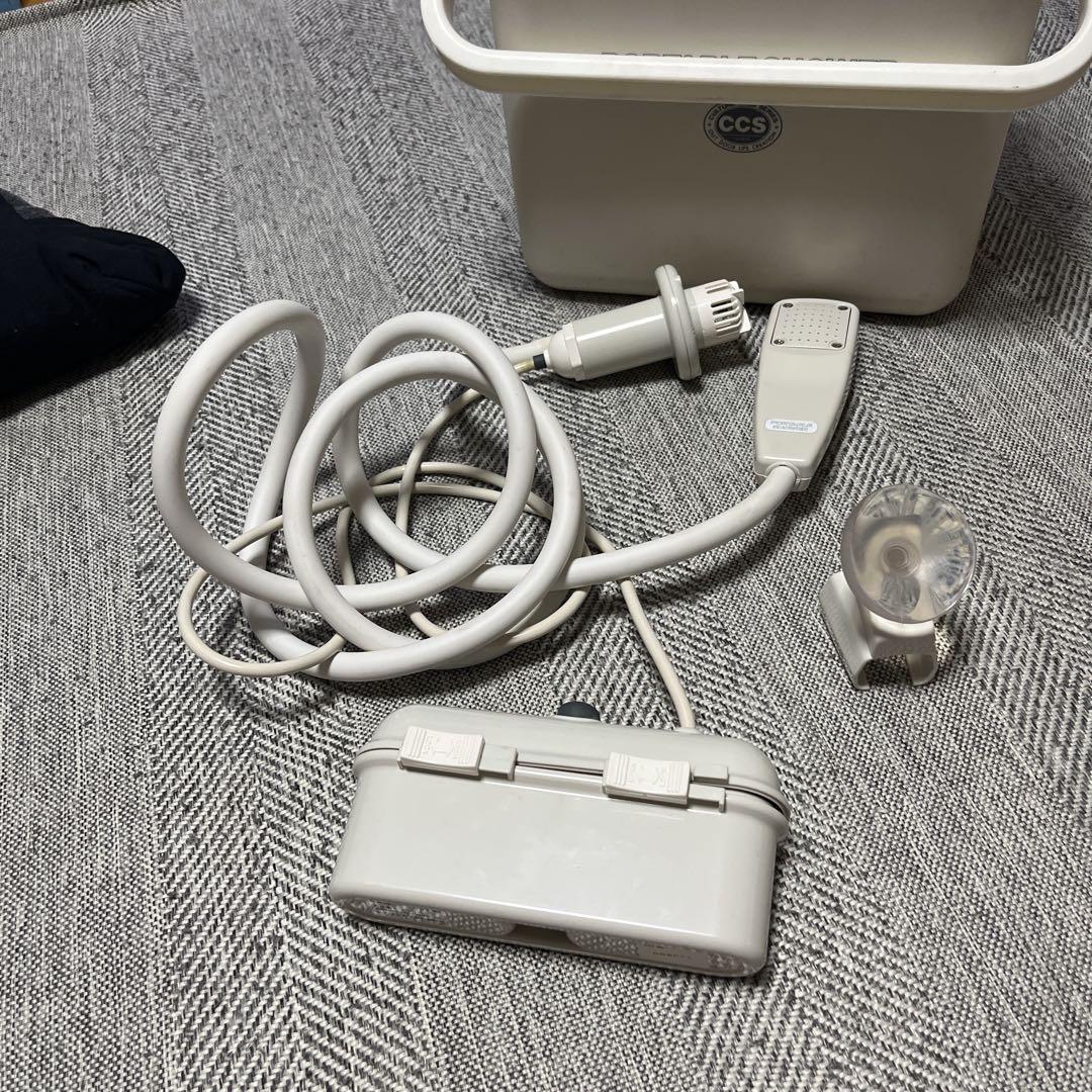 ポータブルシャワー　便利　キャンプ　電池　ポンプ