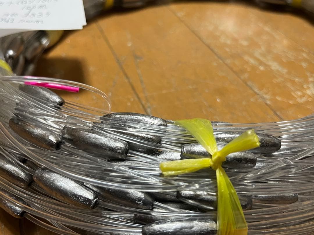 #ビシ鉛 100ｍ 鉛3号333個(強力ナイロン100号)3.75kg#