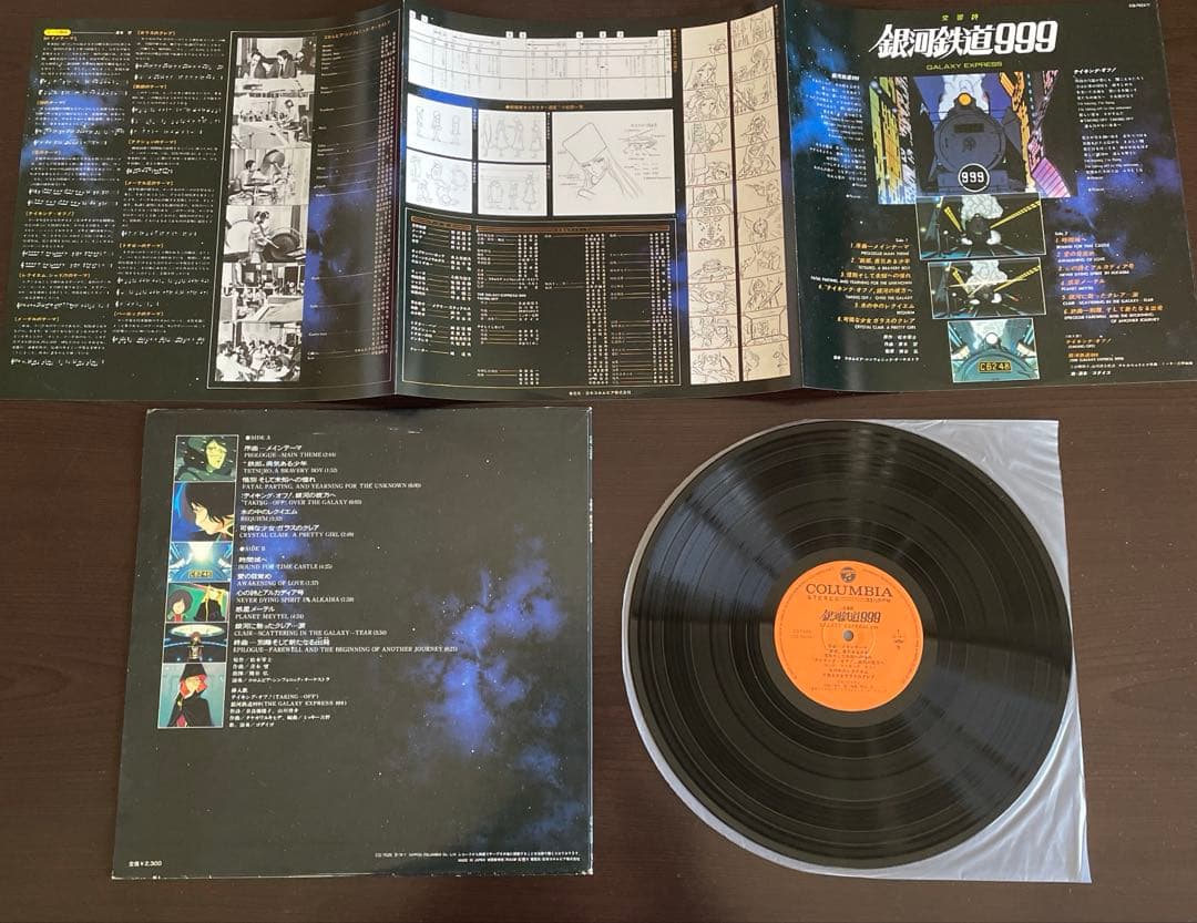 松本零士 レコード 銀河鉄道999 宇宙戦艦ヤマト サイボーグ999 ★ 8枚