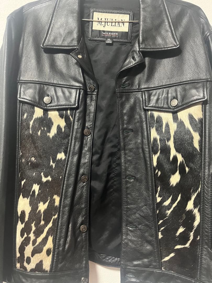 Mujin レザージャケット　ハラコ