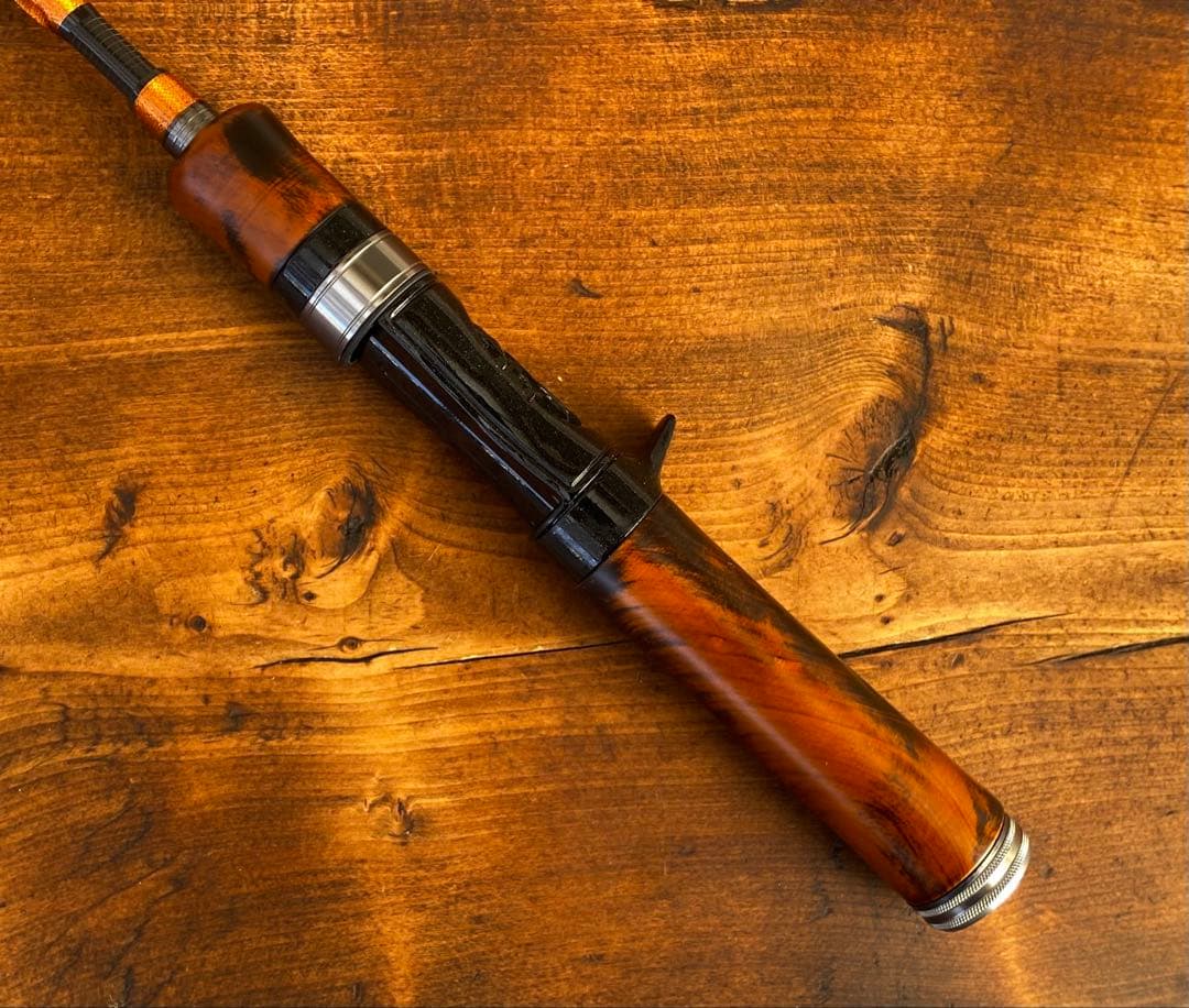 新品未使用　トラウトロッド　4ft9インチ ウッドグリップ　ベイトテレスコロッド