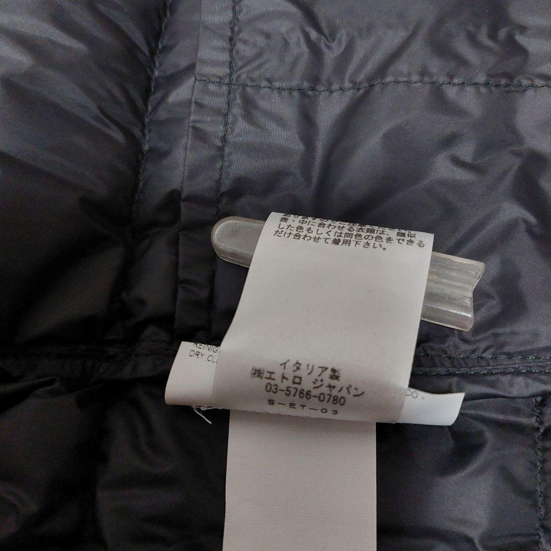 【美品】ETRO　エトロ　ペイズリー柄　ライトダウンジャケット　40サイズ