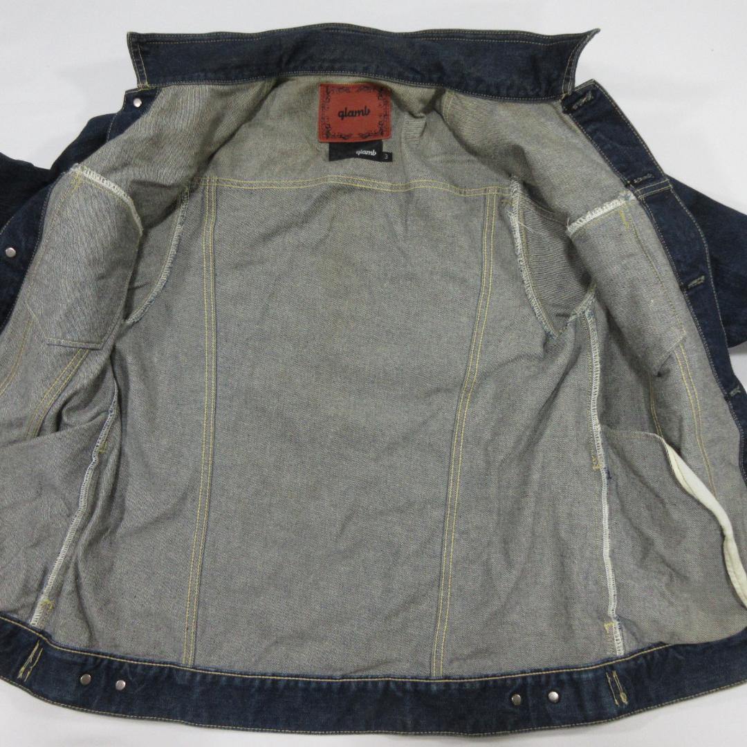 glamb　グラム　デニムジャケット　色残り濃いめ　表記サイズ3　正規品