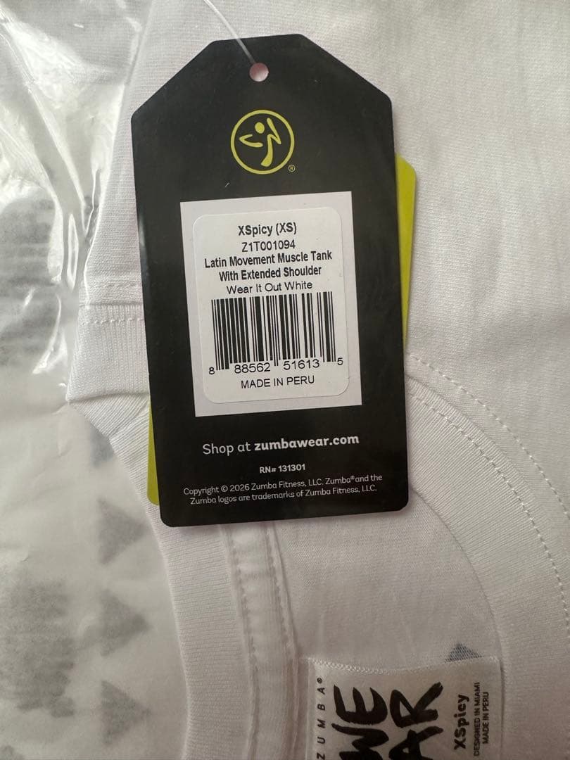 新品　正規品　ズンバ　X S タンクトップ