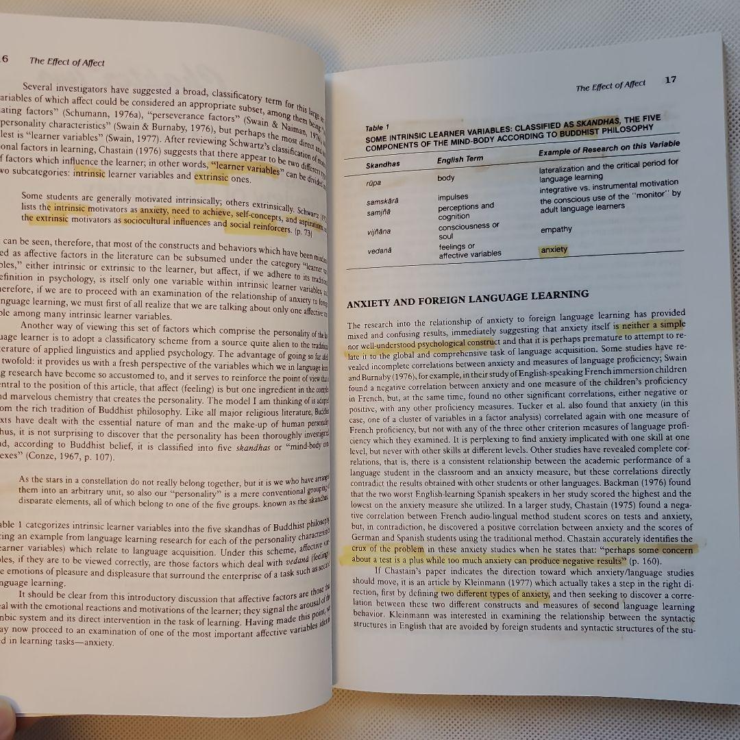 洋書 Language Anxiety From Theory and Researc