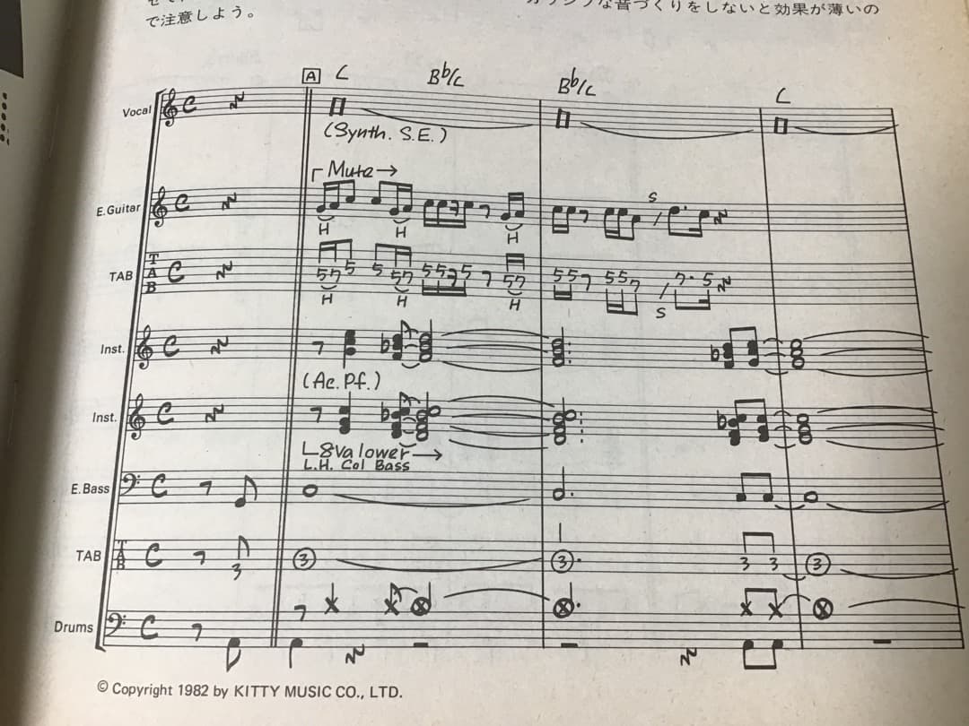 ★楽譜/上田正樹/AFTER MIDNIGHT/タブ譜/バンドスコア