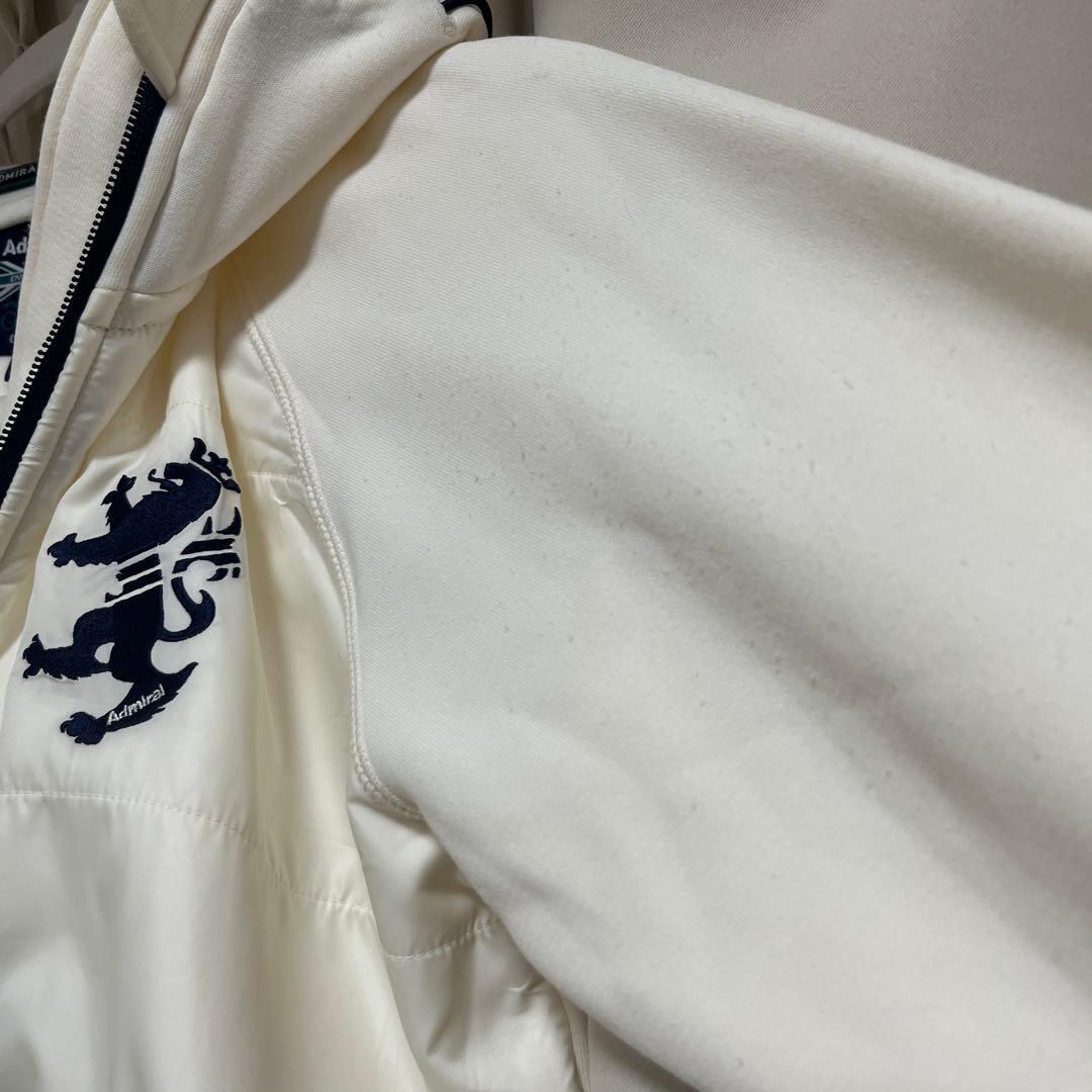 【訳アリ新品タグ付き】Admiral ゴルフ フード付きジャケット M ホワイト