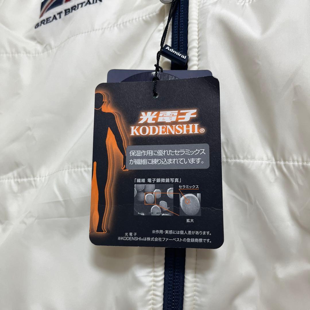 【訳アリ新品タグ付き】Admiral ゴルフ フード付きジャケット M ホワイト