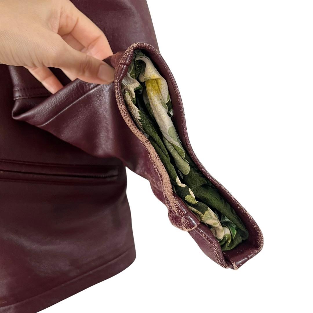 00s JUVENILE DELINQUENT 和柄裏地 レザージャケット 羊革