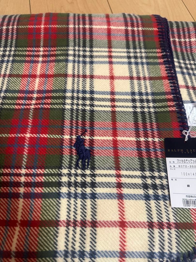 ラルフローレン　ハーフコットン　ブランケット　新品タグ付き　最終お値下げ