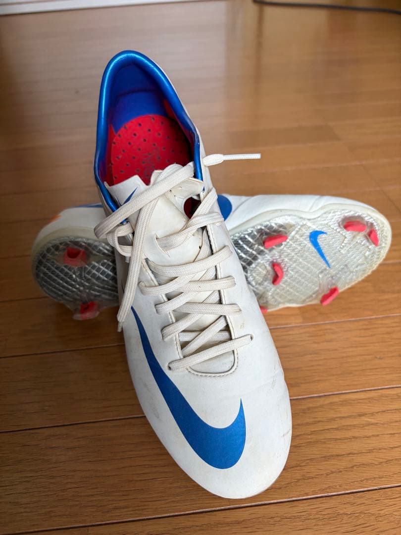 nikeマーキュリアルヴェイパー8 FG ホワイト/ブルー