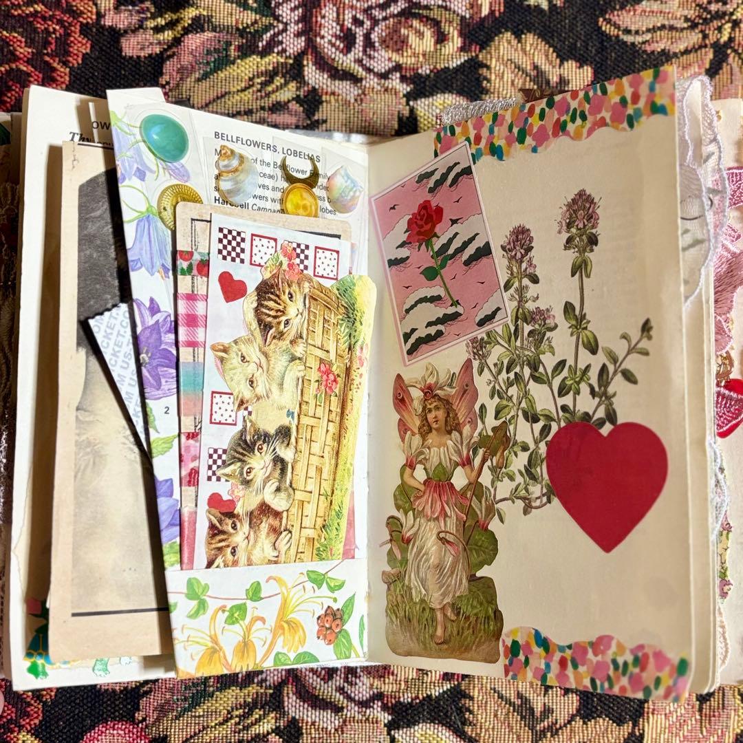 ジャンクジャーナル　おすそ分け　紙もの　コラージュ素材　ヴィンテージ