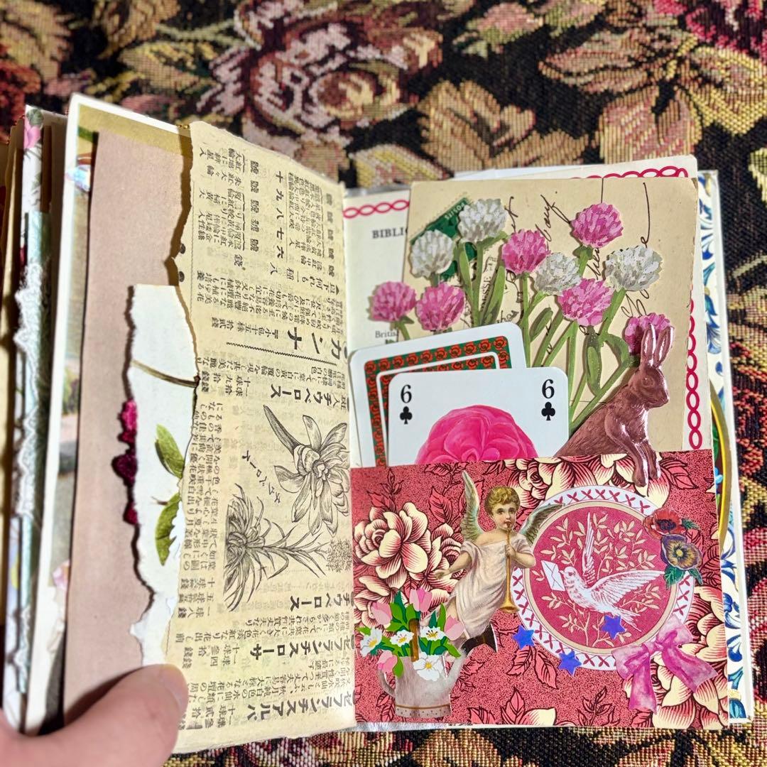 ジャンクジャーナル　おすそ分け　紙もの　コラージュ素材　ヴィンテージ