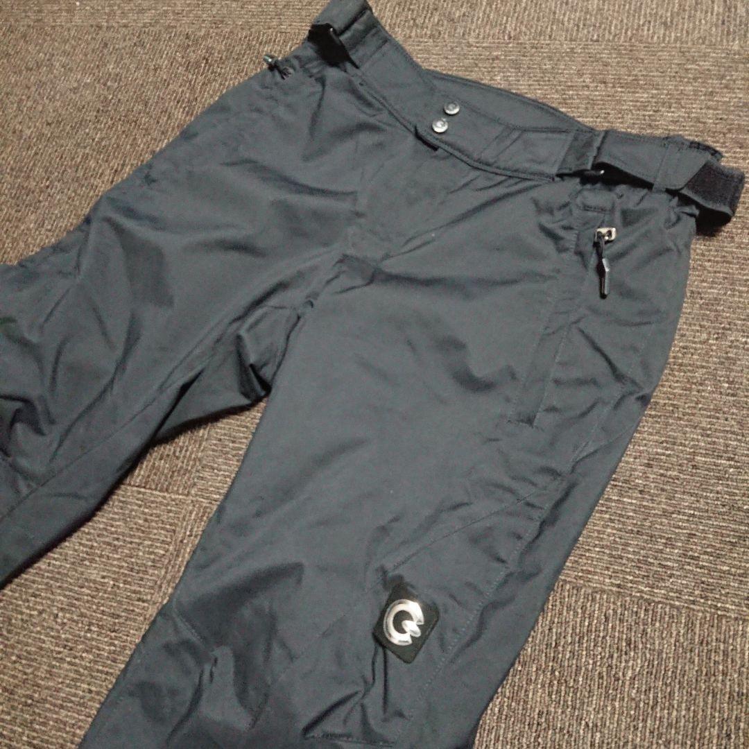 送料無料【GOLDWIN】ブラック無地スキーパンツ M