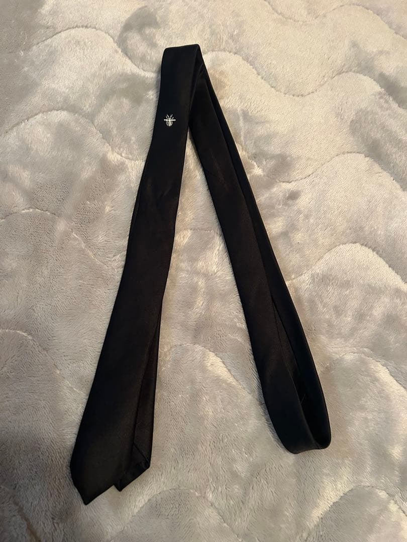 ＊値下げChristian Dior シルク100% ブラックネクタイ