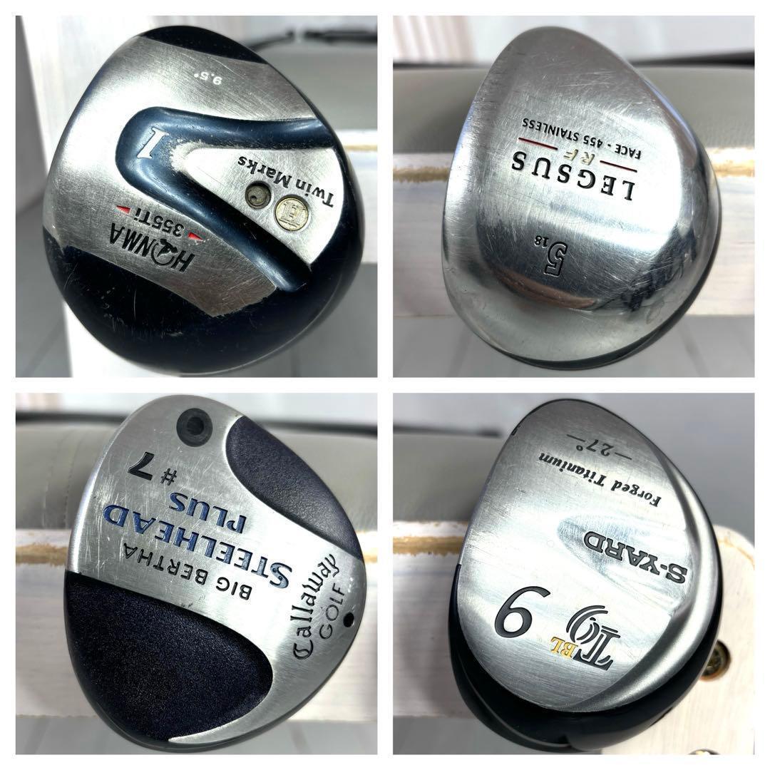 美品キャディバッグ　本格派　メンズゴルフクラブ 　フルセット ホンマ　ゴルフ