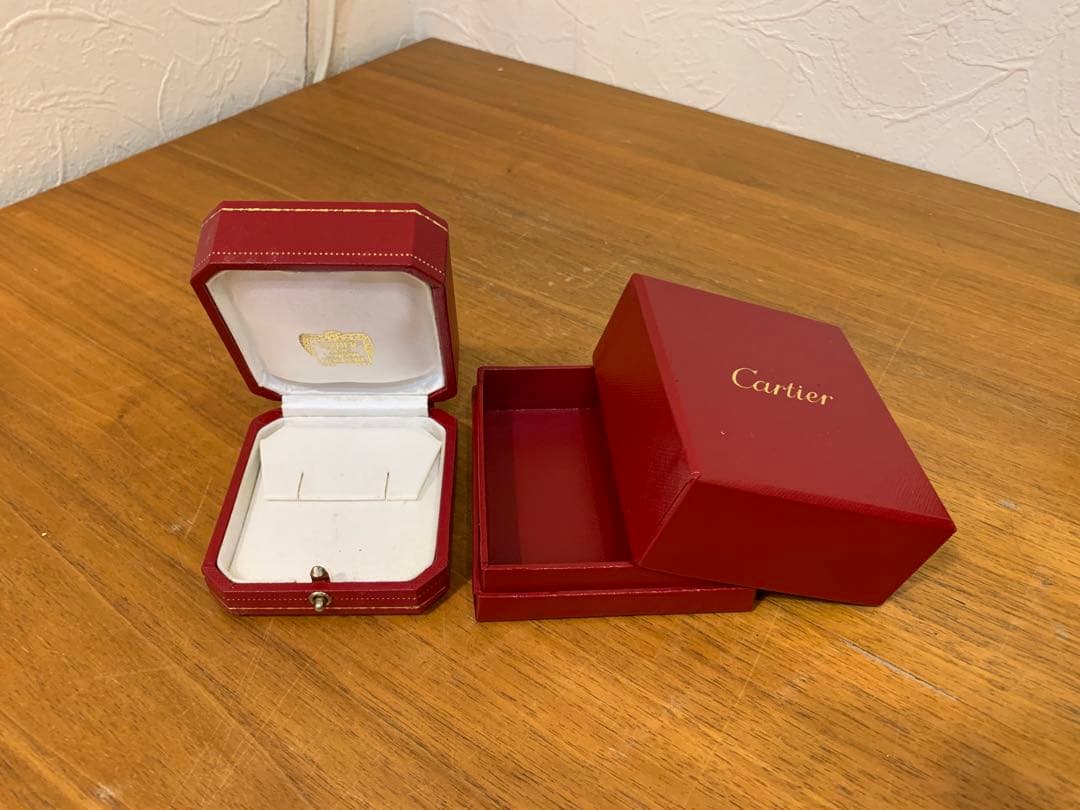 G0919-02★Cartier 空箱 アクセサリーケース 赤 6点セット