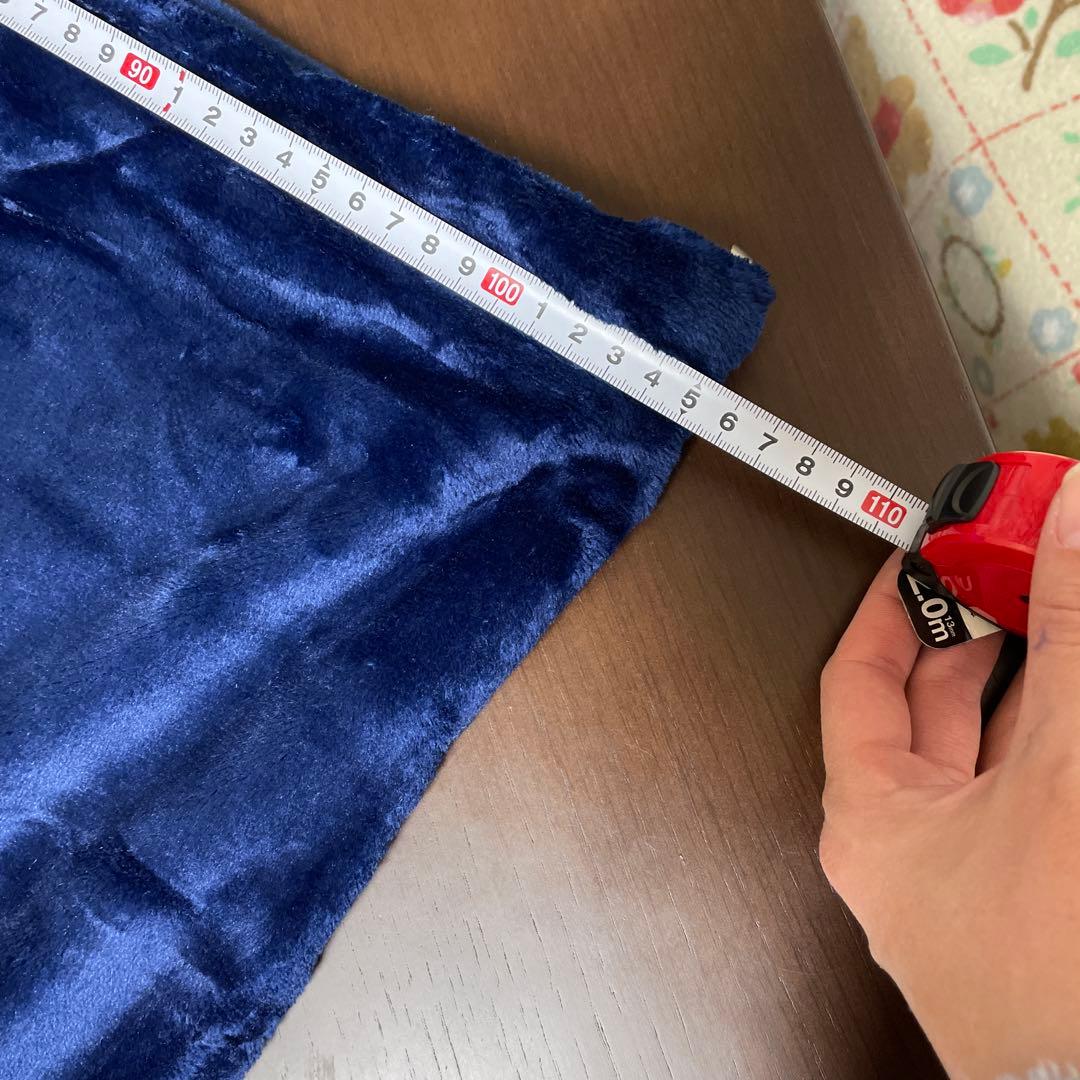 掛け布団カバー 寝具カバー ファスナー仕様 セミダブル ブルー