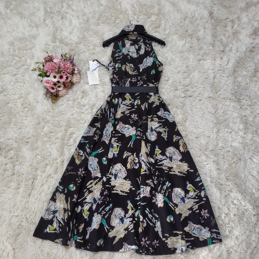 【タグ付き♡訳アリ】グレースコンチネンタル　バックコンシャスプリントワンピース