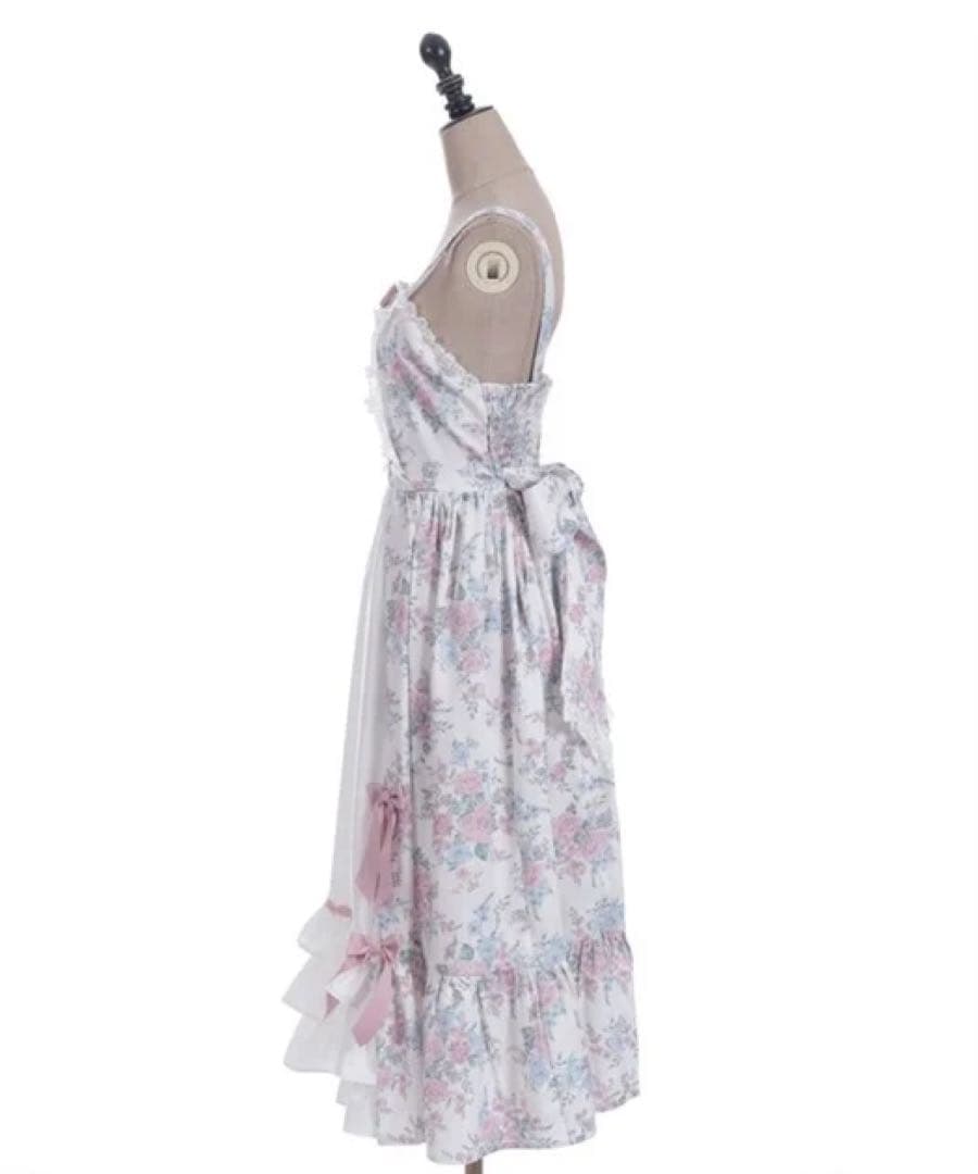 Chalmiere クラシカルローズ柄ジャンスカ