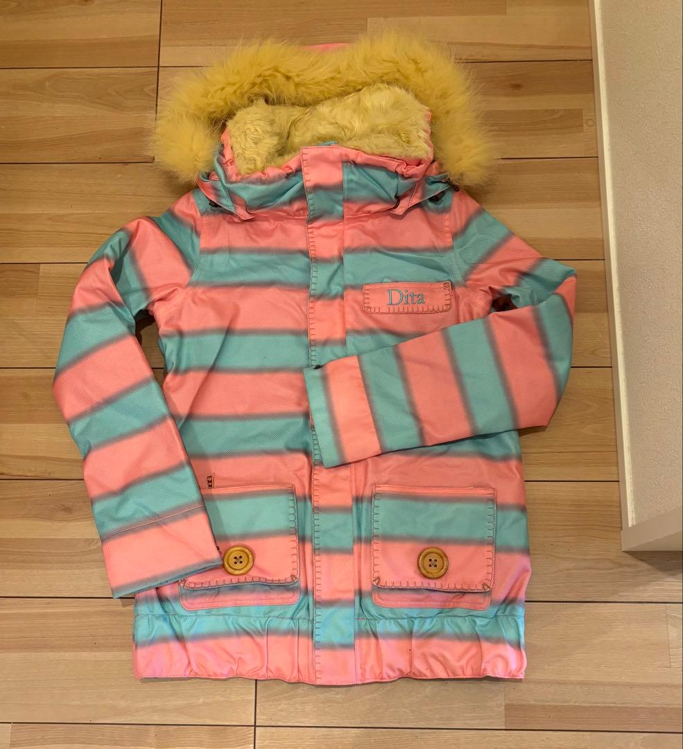 ♡Dita White♡ スノーボードウェア上下セット