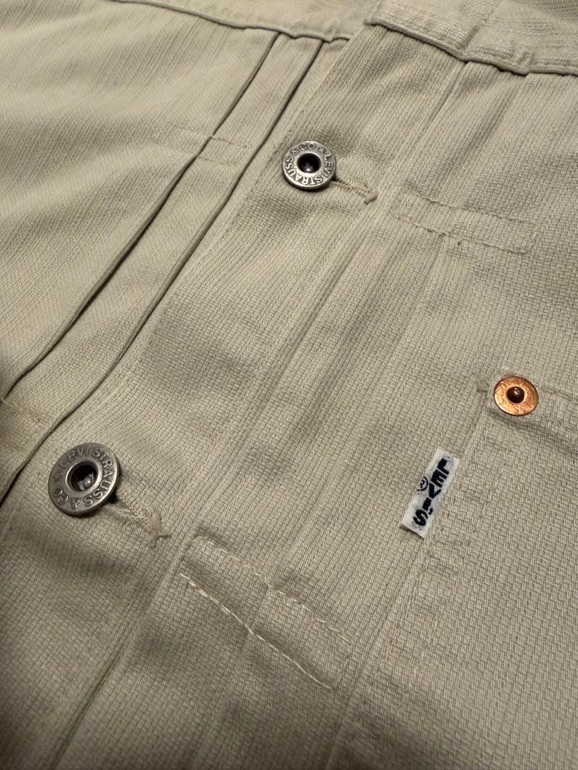 90s Levi’s 71506 ピケ 生成り ファースト シンチバック 38