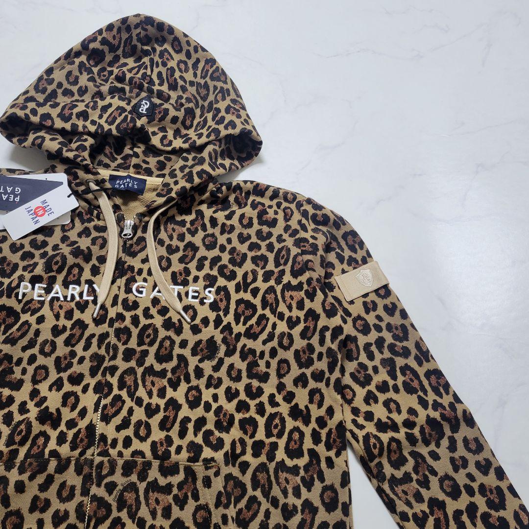 【新品】PEARLY GATES レオパード パーカー M ゴルフ レディース