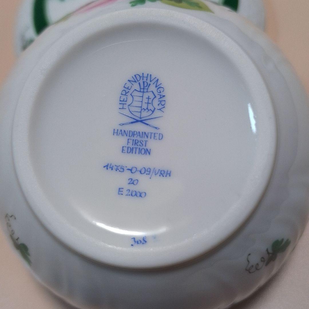 ヘレンド　ウィーンのバラ　蓋付きカップ②