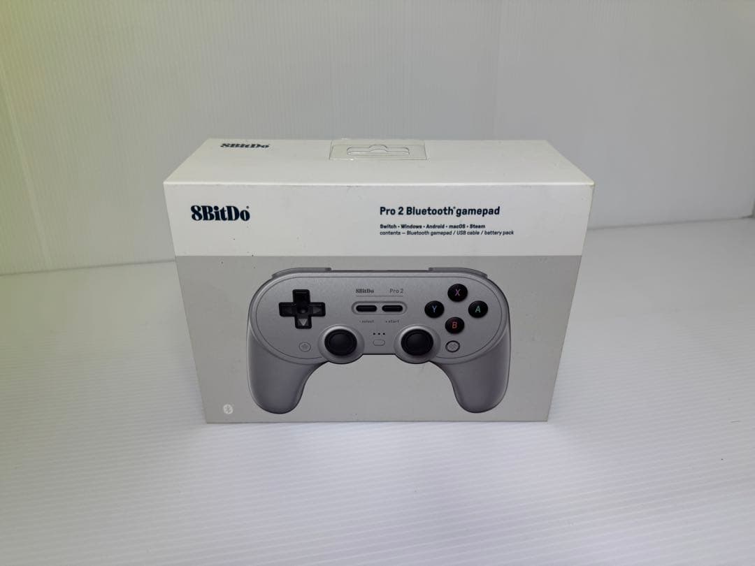 8BitDo Pro 2 Bluetooth gamepad（グレー）