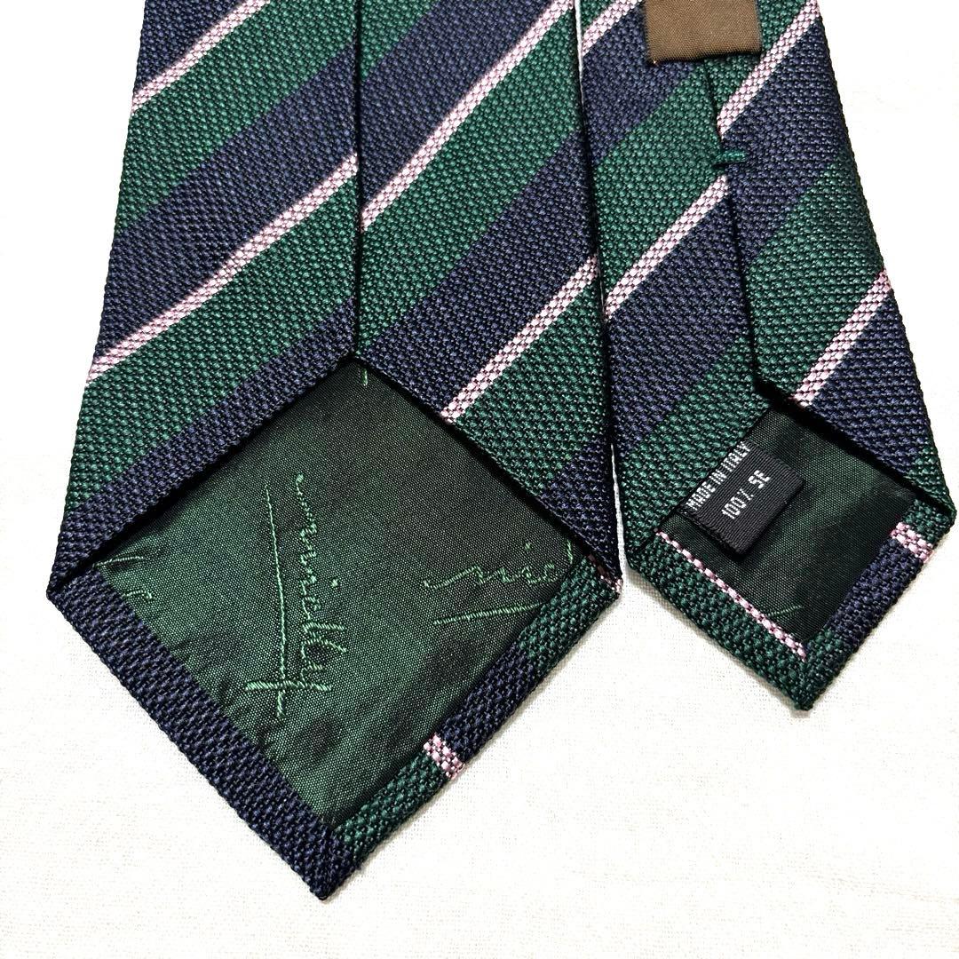 新品タグ付　ニッキー　ユナイテッドアローズ　ネクタイ　ストライプ　ネイビー