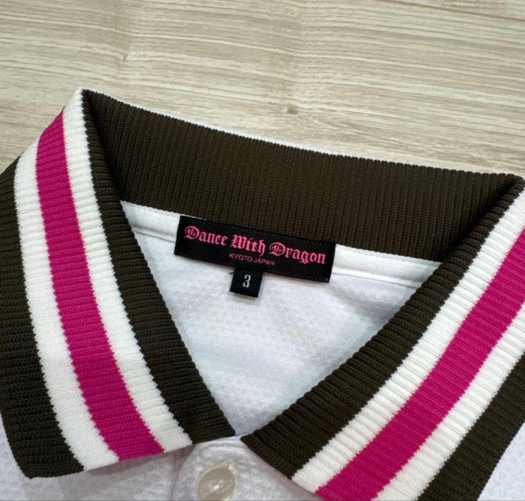 ダンスウィズドラゴン　レディース　ゴルフ　半袖　ポロシャツ　3サイズ　2点セット