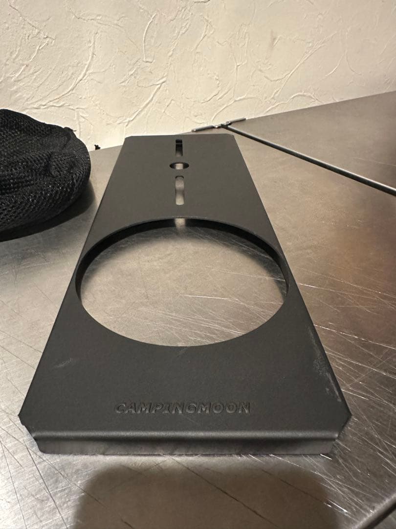 韓国製 高火力バーナー ブラックアウト キャンピングムーン ハーフユニット天板付