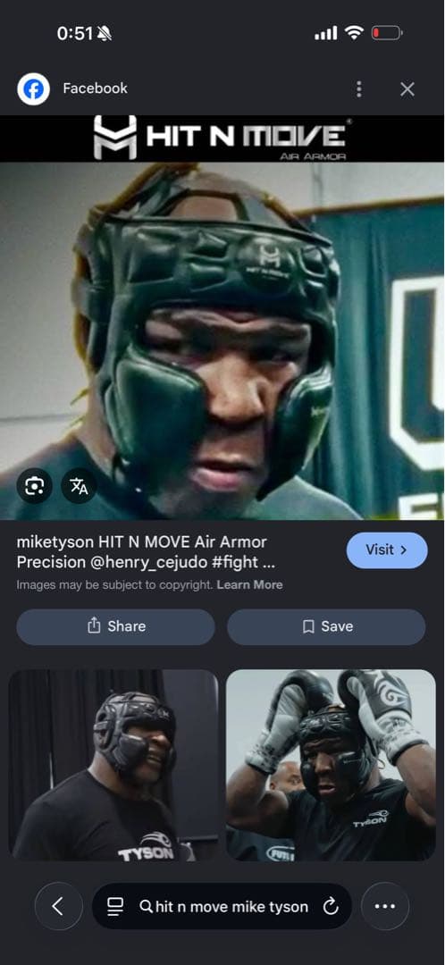 Hit N Move ヘッドギア（チークタイプ）