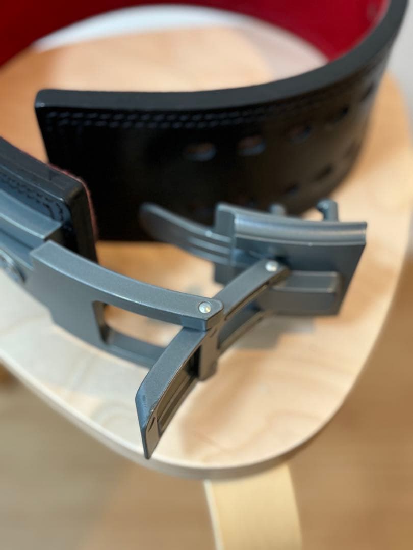 SBD POWERLIFTING トレーニングベルト ブラック/レッド