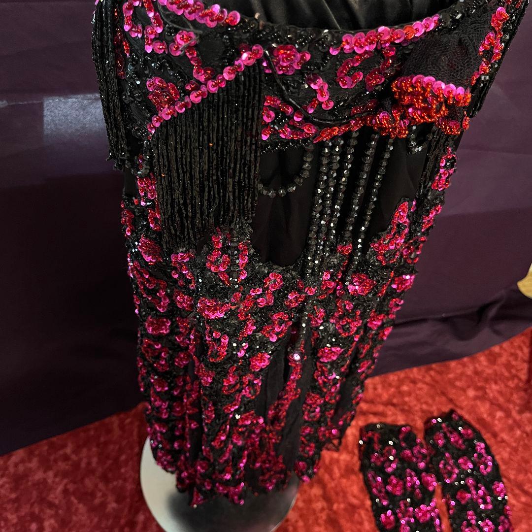 イギリス作家 総スパンコール ベリーダンス衣装 ブラ2デザイン 装飾多数