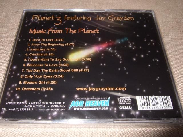 PLANET3,AOR,新品,限定,JAY GRAYDON,AOR HEAVEN